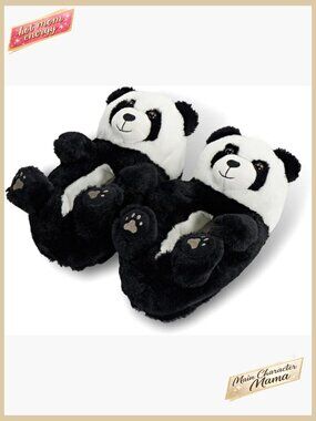 Novelty Plush Slippers Cozy Warm Housewear Non-Slip Grips Animal Hug Design